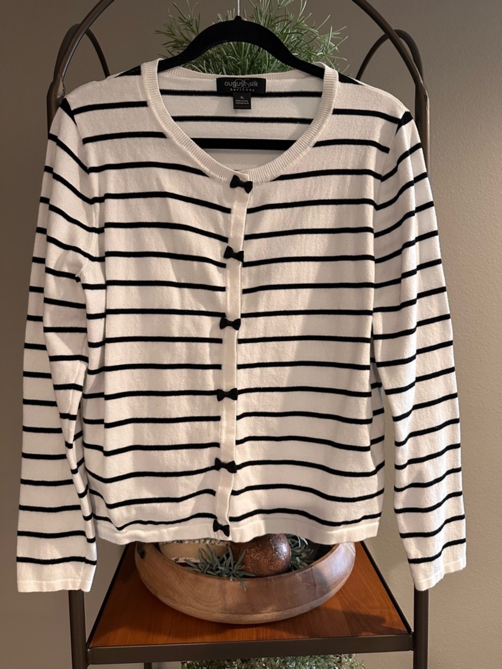 August Silk Snap Front Cardigan